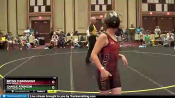 72 lbs Round 1 (6 Team) - Brynn Cunningham, Dark Angels vs Charlie Atkinson, Steel Valley Red