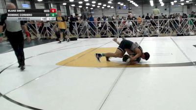 132 lbs Rr Rnd 2 - Blake Smith, Ground Up USA (BLUE) - HSB vs Dominic Cordero, Team 922 - HSB