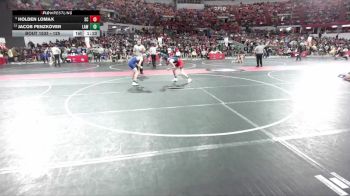 125 lbs Quarterfinal - Holden Lomax, Spencer Columbus vs Jacob Penzkover, LAW