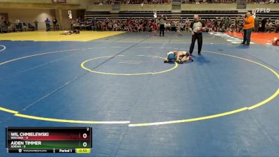 45 lbs Quarterfinals (8 Team) - Wil Chmielewski, Waconia vs Aiden Timmer, Adrian