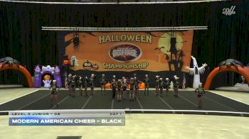 Modern American Cheer - Black [2025 L3 Junior - D2 Day 1] 2025 Cheer Power San Antonio Halloween Challenge