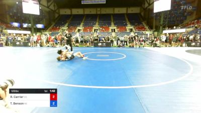 120 lbs Cons 64 #1 - Richard Carrier, Colorado vs Teagan Benson, Nebraska