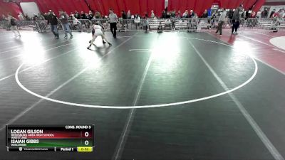 126 lbs Cons. Round 3 - Isaiah Gibbs, Wisconsin vs Logan Gilson, Reedsburg Area High School Wrestling