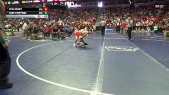 1A-150 lbs Cons. Round 3 - Josh Winey, Earlham vs Kort Steffens, South Winneshiek