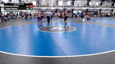 Elite 157 lbs Quarterfinal - Isaiah Fenton, Iowa vs Ethan Ballweber, Augsburg College