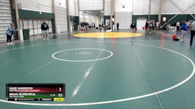 197 lbs 1st Place Match - Brian Burburija, Air Force Prep vs Sage Harrison, Western Colorado University