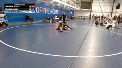 160 lbs 5th Place Match - Maryam Ndiaye, Augustana (IL) vs Brianna Seixas, Dubuque