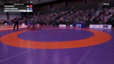 92kg Champ. Round 1 - Ketan Mahil, Takedown Wrestling Academy vs Tyler Langford, Saskatoon Junior Huskies