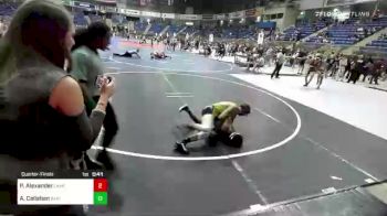 130 lbs Quarterfinal - Peyton Alexander, Camel Kids vs Aidan Callahan, Rapid City Stevens