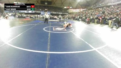 Boys 4A 165 lbs Cons. Round 1 - Clay Heuer, Arlington vs Gage Blakeslee, Newport (Bellevue)