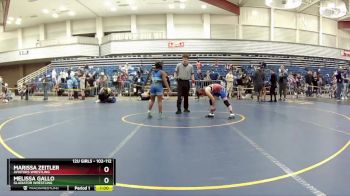 102-112 lbs Semifinal - Melissa Gallo, Gladiator Wrestling vs Marissa Zeitler, Aviators Wrestling