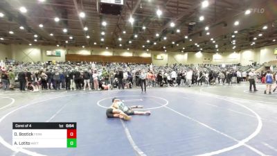 65 lbs Consi Of 4 - Darian Bostick, Fernley WC vs Adam Lotito, MatTime