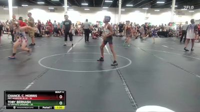 92 lbs Round 2 (4 Team) - Chance. C. Morris, Mat Warriors Blue vs Toby Bernash, U2 Upstate Uprising