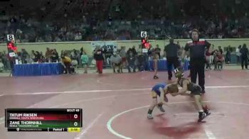 46 lbs Cons. Round 2 - Zane Thornhill, Noble Takedown Club vs Tatum Riksen, Randall Youth Wrestling