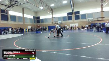 190lbs Cons. Round 4 - Alara Demir, Vashon Island (Girls) vs Breawna Oxford, Ferndale (Girls)