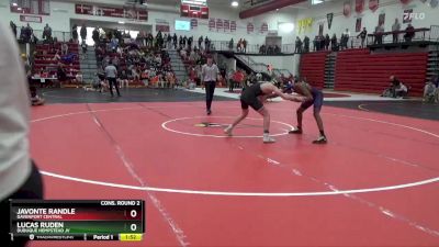 126 lbs Cons. Round 2 - Lucas Ruden, Dubuque Hempstead JV vs Javonte Randle, Davenport Central