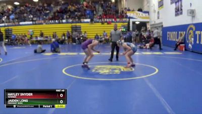 110 lbs Quarterfinal - Jaiden Long, FREMONT ROSS vs Hayley Snyder, WARREN