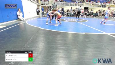 52 lbs Final - Baker James, Cowboy Wrestling Club vs Matias Chay, Harrah Little League Wrestling