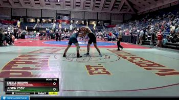 1A-190 lbs Quarterfinal - Steele Brown, Mt. Pisgah Christian School vs Justin Cody, Rabun County