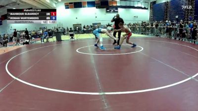 138 lbs Quarterfinal - Mahmoud Elbardicy, Legend Wrestling Club vs Roman Wurtemberg, Apple Wrestling Academy