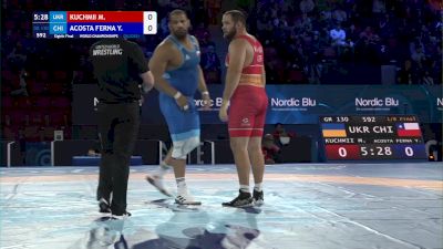 130 kg 1/8 Final - Mykola Kuchmii, Ukraine vs Yasmani Acosta Fernandez, Chile