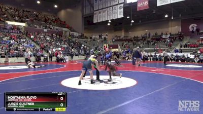 5A 115 lbs Quarterfinal - Jurzie Guiltner, Mountain Home vs Montashia Floyd, Arkansas High School