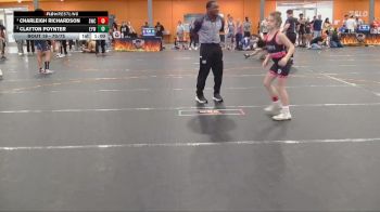 70/75 Round 2 - Clayton Poynter, Eastside Youth Wrestling vs Charleigh Richardson, Storm Wrestling Center