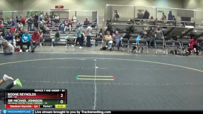 53 lbs 3rd Place Match - Sir Michael Johnson, Michigan Center Young Cardinal vs Boone Reynolds, DWC