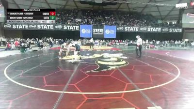 Boys 3A 165 lbs Cons. Round 6 - Jonathan Hardin, Kennewick vs Brayden Turano, Central Kitsap