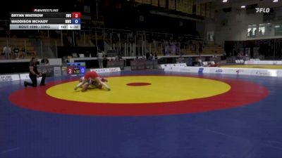 53kg Cons. Round 3 - Brynn Whitrow, Strathcona Wrestling Club vs Maddison McHady, Matmen Wrestling Club