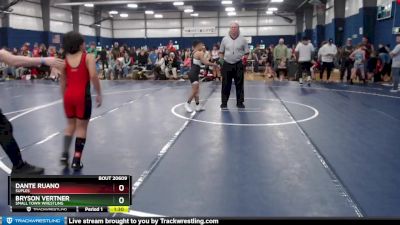 95 lbs Quarterfinal - Dante Ruano, Suples vs Bryson Vertner, Small Town Wrestling