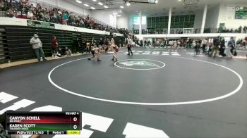 120 lbs Champ. Round 2 - Kaden Scott, Thunder Ridge vs Canyon Schell, Big Piney