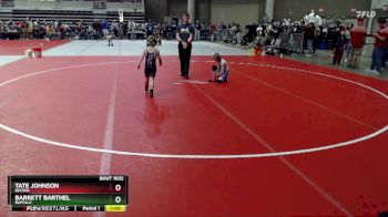 55 lbs Champ. Round 1 - Barrett Barthel, Buffalo vs Tate Johnson, Becker