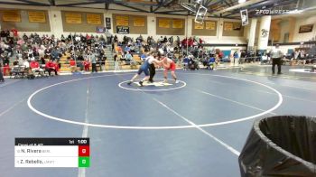182 lbs Consi Of 8 #2 - Nicholas Rivera, Berlin vs Zachary Rebello,, Lyman Mem/Windham Tech