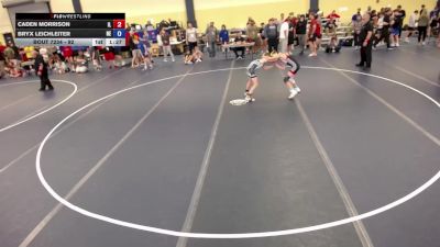 92 lbs Cons. Round 2 - Caden Morrison, IL vs Bryx Leichleiter, NE