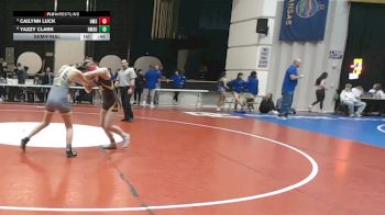 120 lbs Semifinal - Yazzy Clark, Hutchinson Middle School Girls vs Cailynn Luck, Hays Middle School