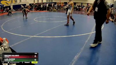 126 lbs Cons. Round 2 - Luis Damas, Mountain View vs Brooks Blasko, Norwin