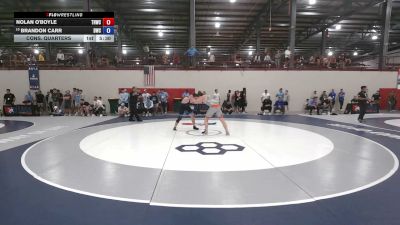 86 kg Cons. Quarters - Nolan O'Boyle, Tar Heel Wrestling Club vs Brandon Carr, Diplomat Wrestling Club