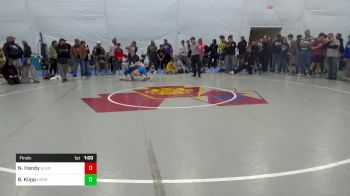 100 lbs Final - Nathaniel Handy, Glenville vs Blake Klipp, Harrisburg