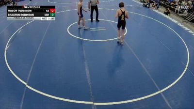 138 lbs Finals (8 Team) - Mason Pederson, Papillion-La Vista vs Braxton Robinson, Kearney