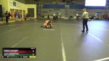 145 lbs Cons. Round 2 - Noah Bernstein, Boys` Latin School vs Wyatt Mathers, Calvert Hall College
