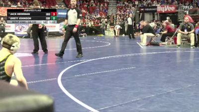 2A-132 lbs Quarterfinal - Jace Hedeman, Union, LaPorte City vs Brett Johnson, Eddyville-Blakesburg-Fremont