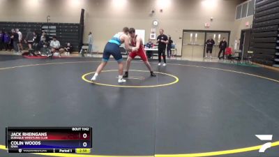 220 lbs Cons. Round 1 - Jack Rheingans, Dubuque Wrestling Club vs Colin Woods, Iowa