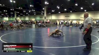 126 lbs Round 1 (6 Team) - Kaben Morrow, Iowa Hawks vs Glen Baldwin, Indiana Smackdown Black