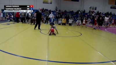43-45 lbs Champ. Round 1 - Santiago Valencia, Cougar Wrestling Club vs Adrian Pedraza, Cougar Wrestling Club