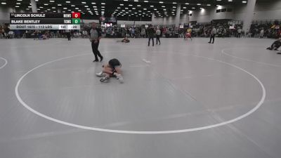 113 lbs Cons. Rd Of 32 - Lincoln Schulz, MN Elite Wrestling Club vs Blake Bentley, Team Champs Wrestling Club