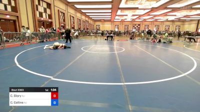 106 lbs Consi Of 8 #1 - Connor Glory, Nj vs Cade Collins, Nj