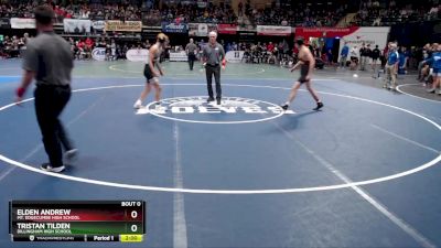 130 lbs Semifinal - Tristan Tilden, Dillingham High School vs Elden Andrew, Mt. Edgecumbe High School