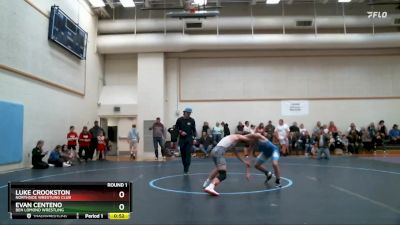 105-109 lbs Round 1 - Evan Centeno, Ben Lomond Wrestling vs Luke Crookston, Northside Wrestling Club