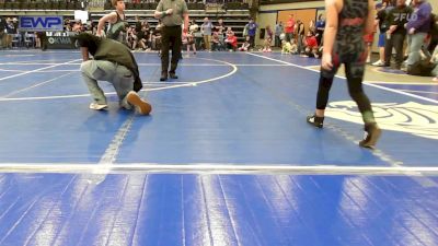 75 lbs Quarterfinal - Chance King, Choctaw Ironman Youth Wrestling vs Dillinger Garrett, Geary Youth Wrestling